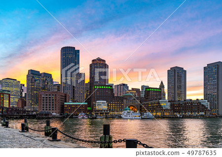 Boston Downtont night 49787635