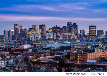 Boston Cityscape Boston Cityscape 49787641
