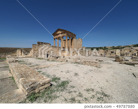 Tunisia · Dugga ruins / Roman Ruins of Dougga, Tunisia 49787880