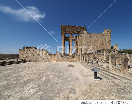 Tunisia · Dugga ruins / Roman Ruins of Dougga, Tunisia 49787882