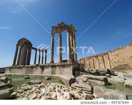 Tunisia · Dugga ruins / Roman Ruins of Dougga, Tunisia 49787894