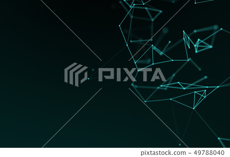 Abstract connected dots. Technology concept Abstract connected dots. Technology concept 49788040