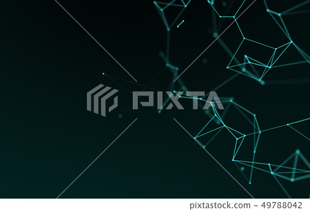 Abstract polygonal space low poly dark background Abstract polygonal space low poly dark background 49788042