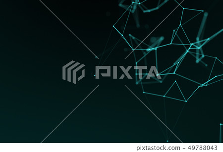 Abstract connected dots. Technology concept Abstract connected dots. Technology concept 49788043