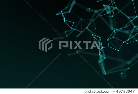 3d rendering Abstract futuristic dots and lines. 3d rendering Abstract futuristic dots and lines. 49788047