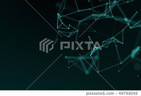 3d rendering Abstract futuristic dots and lines. 3d rendering Abstract futuristic dots and lines. 49788048