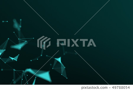 Abstract 3d rendering of chaotic structure. Plexus Abstract 3d rendering of chaotic structure. Plexus 49788054