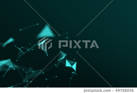 Abstract 3d rendering of chaotic structure. Plexus Abstract 3d rendering of chaotic structure. Plexus 49788056