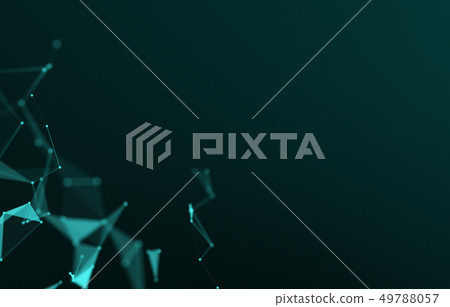 Abstract 3d rendering of chaotic structure. Plexus Abstract 3d rendering of chaotic structure. Plexus 49788057