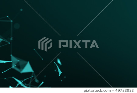 Abstract 3d rendering of chaotic structure. Plexus Abstract 3d rendering of chaotic structure. Plexus 49788058