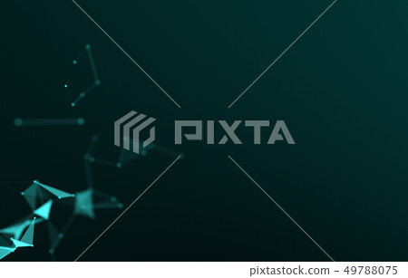 Abstract polygonal space low poly dark background Abstract polygonal space low poly dark background 49788075