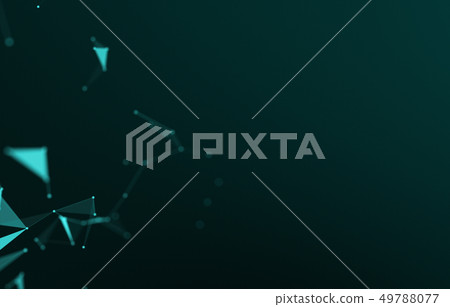 Abstract polygonal space low poly dark background Abstract polygonal space low poly dark background 49788077