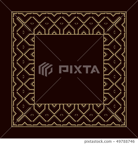 Seamless geometrical frame in style of art deco. - Stock Illustration ...