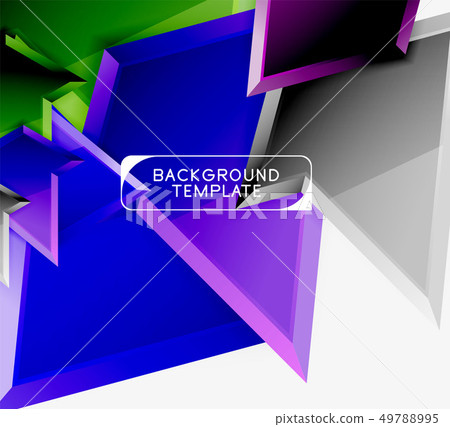 Triangular low poly background design, multicolored triangles. Vector Triangular low poly background design, multicolored triangles. Vector 49788995