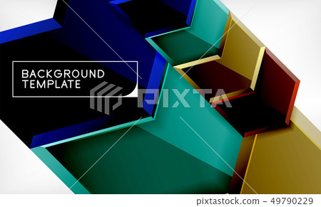 Abstract glossy techno arrows background Abstract glossy techno arrows background 49790229