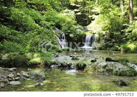 Tributary Setozawa in Kitaakigawa Tributary Setozawa in Kitaakigawa 49791753