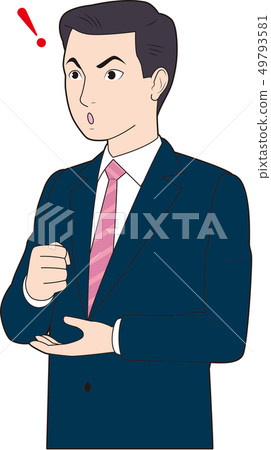 A convinced male salesman A convinced male salesman 49793581
