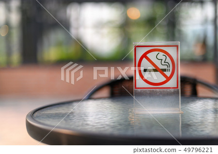 No smoking sign with place Don't smoking sign park 49796221