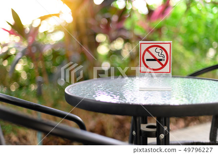 No smoking sign with place Don't smoking sign park No smoking sign with place Don't smoking sign park 49796227