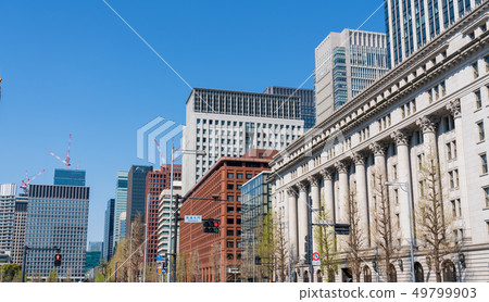 Office buildings near the Baba front gate and fresh green Office buildings near the Baba front gate and fresh green 49799903