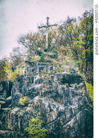 Jesus Christ on the cross, Karlovy Vary, analog 49800516