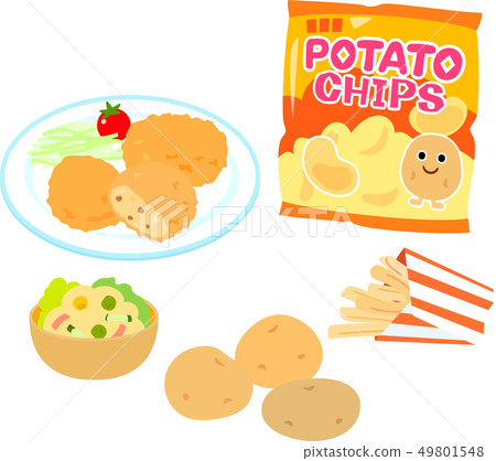 馬鈴薯和馬鈴薯為主的食物 馬鈴薯和馬鈴薯為主的食物 49801548