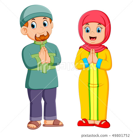 are giving the greeting forgiveness of ied mubarak 49801752