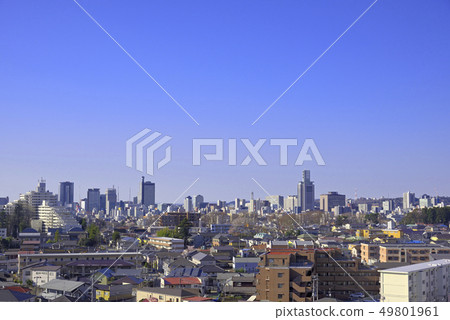 Sendai city distant view Sendai city meditation pines look south 49801961