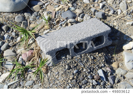 Leftover concrete block Leftover concrete block 49803612