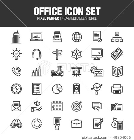 Office Icon Set 49804006