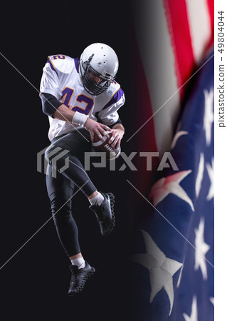 High jump of American Footballer High jump of American Footballer 49804044