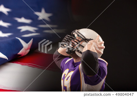 Shocked American Football Player Shocked American Football Player 49804047