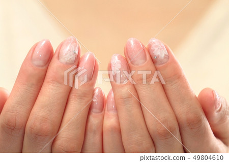 Organic Gel Nail (spring image)-Flower Nail Organic Gel Nail (spring image)-Flower Nail 49804610