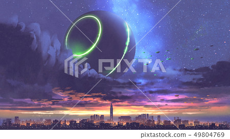unidentified flying object invasion 49804769