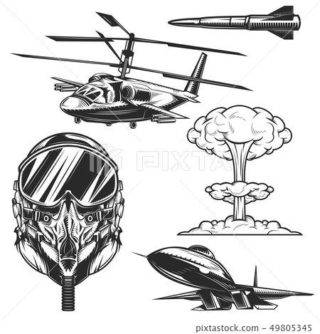 Set of aviation elements badges, logos, labels 49805345