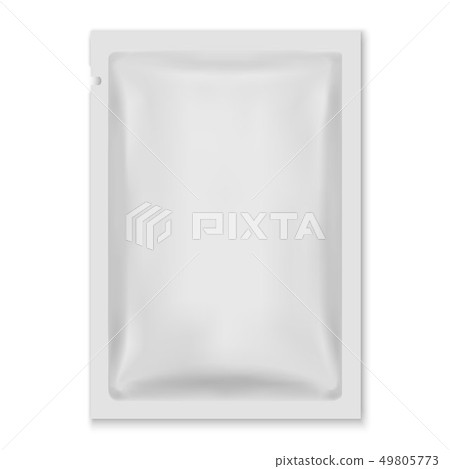 White Blank Foil Food Bag Packaging White Blank Foil Food Bag Packaging 49805773