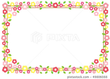 Flower margaret frame background Flower margaret frame background 49806088