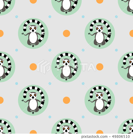 abstract seamless pattern with Cartoon meditating abstract seamless pattern with Cartoon meditating 49806510