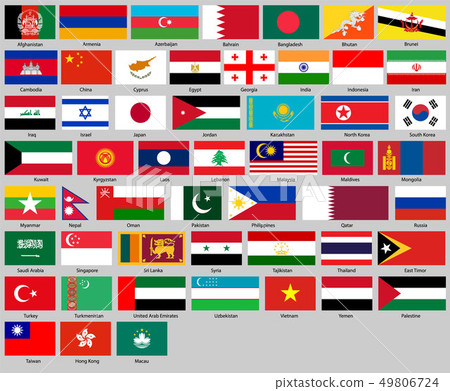 Vector illustration of different countries flags Vector illustration of different countries flags 49806724