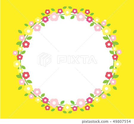 花瑪格麗特框架圓的例證 花瑪格麗特框架圓的例證 49807554