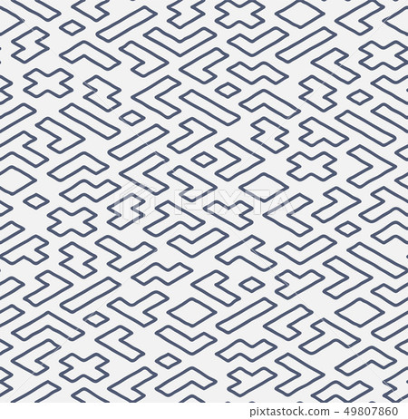Modern seamless geometric hand draw background. 49807860
