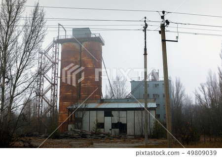 Abandoned cement factory near Chernobyl Nuclear Power Plant Abandoned cement factory near Chernobyl Nuclear Power Plant 49809039