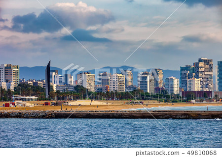 Barcelona Sea View Skyline 49810068