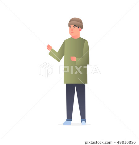 young asian guy in hat wearing casual clothes happy attractive man standing pose chinese or japanese young asian guy in hat wearing casual clothes happy attractive man standing pose chinese or japanese 49810850
