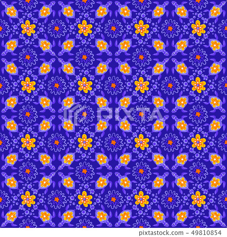 Mexican talavera ceramic tile pattern. 49810854