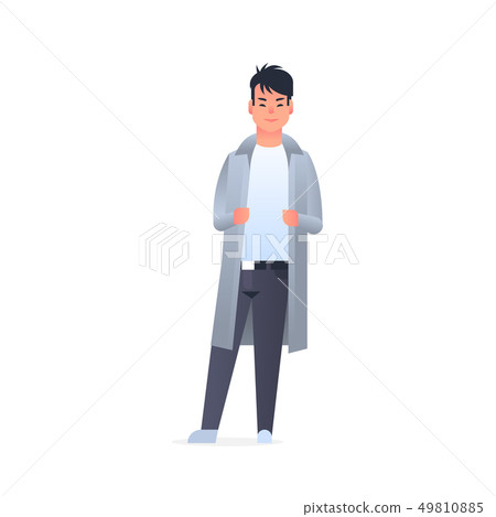 young asian guy wearing casual clothes happy... - Stock Illustration  [49810885] - PIXTA