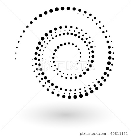 Abstract vector background with halftone dots 49811151
