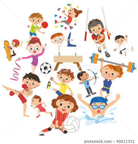 People who have fun playing sports 49811352