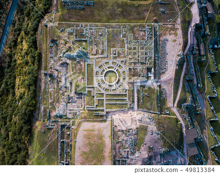 Sacsayhuaman archeological site from the air Sacsayhuaman archeological site from the air 49813384