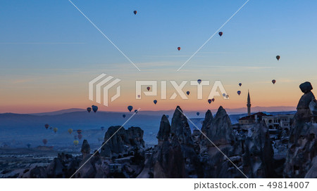 Cappadocia sunrise and balloon 49814007